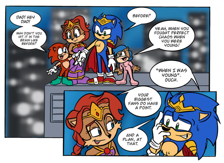 Sonic Universe #8 Panel Redraw